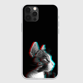 Чехол для iPhone 12 Pro Max с принтом Glitch Cat в Санкт-Петербурге, Силикон |  | Тематика изображения на принте: glitch | glitch cat | rgb | глитч | глич | катята | кошак | кошка | ретро кошки