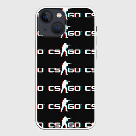 Чехол для iPhone 13 mini с принтом CSGO GLITCH LOGO в Санкт-Петербурге,  |  | 1.6 | counter strike | csgo | glitch | logo shuter | trand | контр страйк | стрелялки