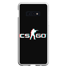 Чехол для Samsung S10E с принтом CSGO GLITCH LOGO в Санкт-Петербурге, Силикон | Область печати: задняя сторона чехла, без боковых панелей | 1.6 | counter strike | csgo | glitch | logo shuter | trand | контр страйк | стрелялки