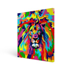 Холст квадратный с принтом Лев Artistic Art в Санкт-Петербурге, 100% ПВХ |  | king | lion | neon | африка | голова | граффити | грива | дикий | животные | зверь | зодиак | картина | король | краски | красочный | лев | львенок | львиное | львица | неон | неоновые | радуга | радужный | рисунок