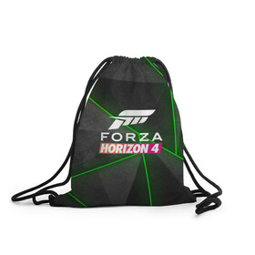 Рюкзак-мешок 3D с принтом Forza Horizon 4 Hi-tech в Санкт-Петербурге, 100% полиэстер | плотность ткани — 200 г/м2, размер — 35 х 45 см; лямки — толстые шнурки, застежка на шнуровке, без карманов и подкладки | 4 | forza | gamer | games | horizon | racing | ultimate | гонки | форза
