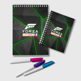 Блокнот с принтом Forza Horizon 4 Hi-tech в Санкт-Петербурге, 100% бумага | 48 листов, плотность листов — 60 г/м2, плотность картонной обложки — 250 г/м2. Листы скреплены удобной пружинной спиралью. Цвет линий — светло-серый
 | 4 | forza | gamer | games | horizon | racing | ultimate | гонки | форза
