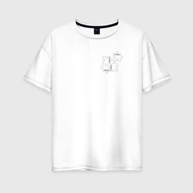 Женская футболка хлопок Oversize с принтом Соберись в Санкт-Петербурге, 100% хлопок | свободный крой, круглый ворот, спущенный рукав, длина до линии бедер
 | mood | игра | настроение | пазл | подростки