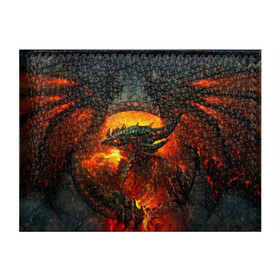 Обложка для студенческого билета с принтом Огненный Дракон  в Санкт-Петербурге, натуральная кожа | Размер: 11*8 см; Печать на всей внешней стороне | drag | dragon | арт | динамическое | динозавр | дракон | красивое | фантастика