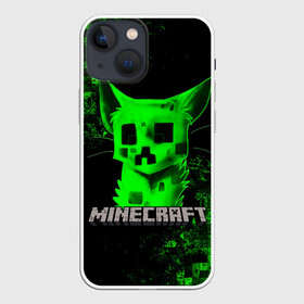 Чехол для iPhone 13 mini с принтом MINECRAFT в Санкт-Петербурге,  |  | creeper | game | minecraft | блоки | игра | квадраты | компьютерная | крипер | криппер | майнкрафт | огонь
