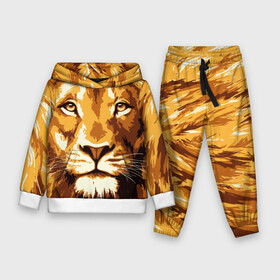 Детский костюм 3D (с толстовкой) с принтом Взгляд льва в Санкт-Петербурге,  |  | арт | грива | деко | жедтая | животные | закат | зверей | золото | кошка | лев | лето | львенок | неоновая | очки | пляж | прайд | разноцветная | солнце | тигр | узоры | царь | яркие