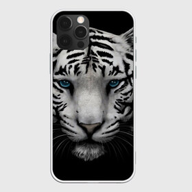 Чехол для iPhone 12 Pro Max с принтом Белый Тигр в Санкт-Петербурге, Силикон |  | tiger | животное | тигр | тигрица | чернобелый