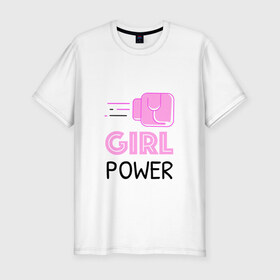 Мужская футболка премиум с принтом GRL PWR (Z) в Санкт-Петербурге, 92% хлопок, 8% лайкра | приталенный силуэт, круглый вырез ворота, длина до линии бедра, короткий рукав | emancipatio | feminism | girl power | girl to the power | mint juleps | spice girls | девичья сила | детерминизм | дискриминации женщин | кретинизм | неравенства полов | фемина | феминизация | феминизм | феминистка | феминность