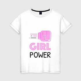 Женская футболка хлопок с принтом GRL PWR (Z) в Санкт-Петербурге, 100% хлопок | прямой крой, круглый вырез горловины, длина до линии бедер, слегка спущенное плечо | emancipatio | feminism | girl power | girl to the power | mint juleps | spice girls | девичья сила | детерминизм | дискриминации женщин | кретинизм | неравенства полов | фемина | феминизация | феминизм | феминистка | феминность
