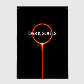 Постер с принтом Dark Souls в Санкт-Петербурге, 100% бумага
 | бумага, плотность 150 мг. Матовая, но за счет высокого коэффициента гладкости имеет небольшой блеск и дает на свету блики, но в отличии от глянцевой бумаги не покрыта лаком | black sun | bonfire | dark souls | dark souls 3 | dark souls logo | ds 3 | game | souls | sun | you died | дарк соулз | дарк соулс | дарк соулс лого | дс 3 | затмение | игра | солнечное затмение | солнце | темная душа | темные души | черное