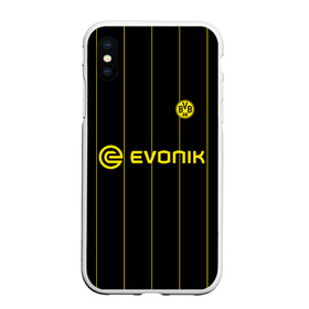 Чехол для iPhone XS Max матовый с принтом BORUSSIA DORTMUND в Санкт-Петербурге, Силикон | Область печати: задняя сторона чехла, без боковых панелей | 09 | borussia | borussia dortmund | bvb | bvb 09 | dortmund | fc | football club | sport | боруссия | дортмунд | спортивные | униформа | фирменые цвета | фк | футбольный клуб