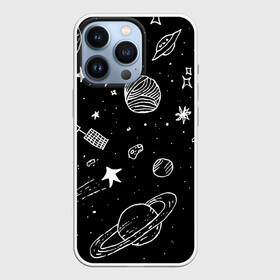 Чехол для iPhone 13 Pro с принтом Cosmos в Санкт-Петербурге,  |  | comet | cosmos | moon | planet | satellite | saturn | space | star | weightlessness | звезда | комета | космос | луна | невесомость | планета | сатурн | спутник