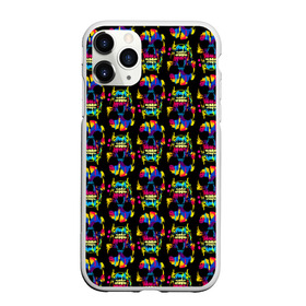 Чехол для iPhone 11 Pro Max матовый с принтом Pattern в Санкт-Петербурге, Силикон |  | jaw | neon | pattern | skull | teeth | vanguard | авангард | зубы | неон | пасть | узор | череп