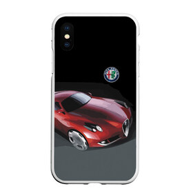 Чехол для iPhone XS Max матовый с принтом Alfa Romeo в Санкт-Петербурге, Силикон | Область печати: задняя сторона чехла, без боковых панелей | Тематика изображения на принте: alfa romeo | car | italy | motorsport | prestige | автоспорт | альфа ромео | италия | престиж