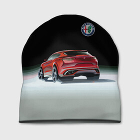 Шапка 3D с принтом Alfa Romeo в Санкт-Петербурге, 100% полиэстер | универсальный размер, печать по всей поверхности изделия | alfa romeo | car | italy | motorsport | prestige | автоспорт | альфа ромео | италия | престиж
