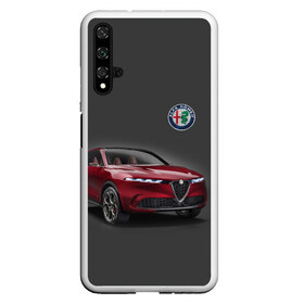 Чехол для Honor 20 с принтом Alfa Romeo в Санкт-Петербурге, Силикон | Область печати: задняя сторона чехла, без боковых панелей | alfa romeo | car | italy | prestige | автомобиль | альфа ромео | италия | престиж