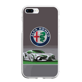 Чехол для iPhone 7Plus/8 Plus матовый с принтом Alfa Romeo motorsport в Санкт-Петербурге, Силикон | Область печати: задняя сторона чехла, без боковых панелей | Тематика изображения на принте: alfa romeo | car | italy | motorsport | prestige | автоспорт | альфа ромео | италия | престиж