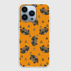 Чехол для iPhone 13 Pro с принтом Енотики в Санкт-Петербурге,  |  | art | arts | ethnic | etnic | raccoon | raccoons | tribal | енот | енотик | енотики | енотовилль | еноты | забавные | забавный | из енотов | милые | милый | много | множество | необычные | племенная | племенной | племя | рисунок