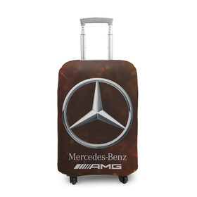 Чехол для чемодана 3D с принтом MERCEDES / МЕРСЕДЕС в Санкт-Петербурге, 86% полиэфир, 14% спандекс | двустороннее нанесение принта, прорези для ручек и колес | amg | auto | bens | benz | logo | merc | mercedes | mercedes benz | mersedes | moto | star | vthctltc | авто | амг | бенц | звезда | класс | лого | логотип | мерин | мерс | мерседес | мерседес бенц | мото | символ | символы | ьуксувуы
