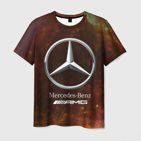 Мужская футболка 3D с принтом MERCEDES / МЕРСЕДЕС в Санкт-Петербурге, 100% полиэфир | прямой крой, круглый вырез горловины, длина до линии бедер | amg | auto | bens | benz | logo | merc | mercedes | mercedes benz | mersedes | moto | star | vthctltc | авто | амг | бенц | звезда | класс | лого | логотип | мерин | мерс | мерседес | мерседес бенц | мото | символ | символы | ьуксувуы