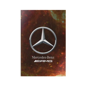 Обложка для паспорта матовая кожа с принтом MERCEDES / МЕРСЕДЕС в Санкт-Петербурге, натуральная матовая кожа | размер 19,3 х 13,7 см; прозрачные пластиковые крепления | amg | auto | bens | benz | logo | merc | mercedes | mercedes benz | mersedes | moto | star | vthctltc | авто | амг | бенц | звезда | класс | лого | логотип | мерин | мерс | мерседес | мерседес бенц | мото | символ | символы | ьуксувуы