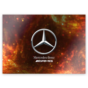 Поздравительная открытка с принтом MERCEDES / МЕРСЕДЕС в Санкт-Петербурге, 100% бумага | плотность бумаги 280 г/м2, матовая, на обратной стороне линовка и место для марки
 | Тематика изображения на принте: amg | auto | bens | benz | logo | merc | mercedes | mercedes benz | mersedes | moto | star | vthctltc | авто | амг | бенц | звезда | класс | лого | логотип | мерин | мерс | мерседес | мерседес бенц | мото | символ | символы | ьуксувуы