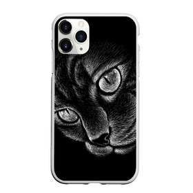 Чехол для iPhone 11 Pro матовый с принтом Волшебный кот в Санкт-Петербурге, Силикон |  | Тематика изображения на принте: black | cat | eyes | kitten | kitty | pussy | pussycat | взгляд | глаз | глаза | кот | кота | котенок | коты | котят | котята | котячьи | кошачьи | кошка | кошки | мордочка | нос | носик | с котом | усатый | усики | усища | усищи | че