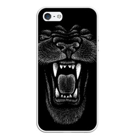 Чехол для iPhone 5/5S матовый с принтом Черная пантера в Санкт-Петербурге, Силикон | Область печати: задняя сторона чехла, без боковых панелей | big | black | cat | danger | jungle | king | leopard | panter | panther | picture | большая | большой | джунглей | джунгли | зубы | король | кот | кошка | леопард | мелками | опасная | опасный | охотник | пантера | пасть | рисунок | хищник | 