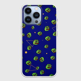 Чехол для iPhone 13 Pro с принтом Лягушка Пепе в Санкт-Петербурге,  |  | mem | pepe | грустная лягушка | грусть | лягушонок | мем | пепе | персонаж | прикол