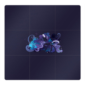 Магнитный плакат 3Х3 с принтом Сумеречная пони в Санкт-Петербурге, Полимерный материал с магнитным слоем | 9 деталей размером 9*9 см | арт | вектор | звезда | рисунок | сумеречная звезда рарити | сумеречная рарити | тёмная звезда | темная рарити