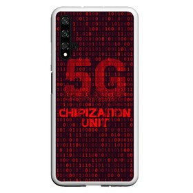 Чехол для Honor 20 с принтом 5G Chipization unit в Санкт-Петербурге, Силикон | Область печати: задняя сторона чехла, без боковых панелей | 5g | 5г | covid | covid 19 | sign | джи | заговора | заговоров | запрещающий | знак | излучение | коронавирус | лучи | облучение | остановите | остановите чипирование | против | противник | противники | пять