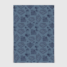 Постер с принтом COURAGE в Санкт-Петербурге, 100% бумага
 | бумага, плотность 150 мг. Матовая, но за счет высокого коэффициента гладкости имеет небольшой блеск и дает на свету блики, но в отличии от глянцевой бумаги не покрыта лаком | man | steel | superman | vdzajul | супермен | супермэн