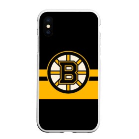 Чехол для iPhone XS Max матовый с принтом BOSTON BRUINS NHL в Санкт-Петербурге, Силикон | Область печати: задняя сторона чехла, без боковых панелей | Тематика изображения на принте: black | boston | bruins | hockey | ice | logo | nhl | sport | usa | бостон | брюинз | логотип | нхл | спорт | хоккей