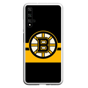 Чехол для Honor 20 с принтом BOSTON BRUINS NHL в Санкт-Петербурге, Силикон | Область печати: задняя сторона чехла, без боковых панелей | black | boston | bruins | hockey | ice | logo | nhl | sport | usa | бостон | брюинз | логотип | нхл | спорт | хоккей