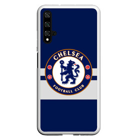 Чехол для Honor 20 с принтом FC CHELSEA в Санкт-Петербурге, Силикон | Область печати: задняя сторона чехла, без боковых панелей | chelsea | england | football | london | sport | абрамович | логотип | лондон | спорт | футбол | челси