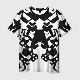 Мужская футболка 3D с принтом ВОЕННЫЙ в Санкт-Петербурге, 100% полиэфир | прямой крой, круглый вырез горловины, длина до линии бедер | Тематика изображения на принте: будущее | военные | военный | геометрия | киберпанк | механизмы | милитари | техника | фантастика