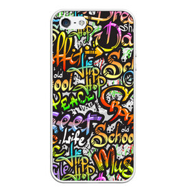 Чехол для iPhone 5/5S матовый с принтом Уличные граффити в Санкт-Петербурге, Силикон | Область печати: задняя сторона чехла, без боковых панелей | 1990 | 1990 е | 1990е | 90 е | 90е | crazy | dance | graffiti | graffity | hip hop | life | music | old school | oldschool | rap | street | style | west coast | безумные | графити | граффити | девяностые | классика | мир | музыка | олдскул | реп