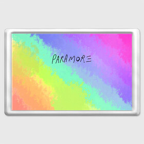 Магнит 45*70 с принтом PARAMORE в Санкт-Петербурге, Пластик | Размер: 78*52 мм; Размер печати: 70*45 | Тематика изображения на принте: paramore | rock | twilight | парамор | рок | сумерки | хейли уильямс