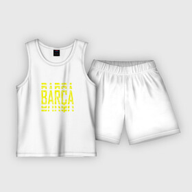 Детская пижама с шортами хлопок с принтом FC Barcelona  BARCA (2021) в Санкт-Петербурге,  |  | 0x000000123 | barca | barcelona | fcb | messi | барса | барселона | фкб
