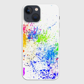 Чехол для iPhone 13 mini с принтом БРЫЗКИ КРАСОК в Санкт-Петербурге,  |  | watercolor | абстракция красок | акварель | брызги красок | живопись | краска | потертость красок | текстуры