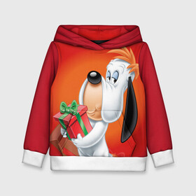 Детская толстовка 3D с принтом DROOPY в Санкт-Петербурге, 100% полиэстер | двухслойный капюшон со шнурком для регулировки, мягкие манжеты на рукавах и по низу толстовки, спереди карман-кенгуру с мягким внутренним слоем | Тематика изображения на принте: spike | tom  jerry | tom and jerry | tomjerry | tuffy | vdgerir | мамочка два тапочка | том и джери | том и джерри