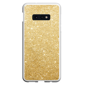 Чехол для Samsung S10E с принтом Золотой песок в Санкт-Петербурге, Силикон | Область печати: задняя сторона чехла, без боковых панелей | блеск | блёстки | золото | песок | розовое золото | розовый | сияние | стразы