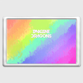 Магнит 45*70 с принтом IMAGINE DRAGONS в Санкт-Петербурге, Пластик | Размер: 78*52 мм; Размер печати: 70*45 | Тематика изображения на принте: dan reynolds | imagine dragons | rock | дэн рейнольдс | рок