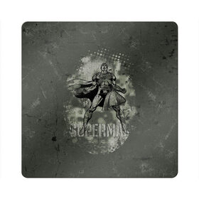 Магнит виниловый Квадрат с принтом Superman в Санкт-Петербурге, полимерный материал с магнитным слоем | размер 9*9 см, закругленные углы | man | steel | superman | vdzajul | супермен | супермэн