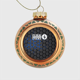 Стеклянный ёлочный шар с принтом PUBLIC ENEMY в Санкт-Петербурге, Стекло | Диаметр: 80 мм | Тематика изображения на принте: public enemy | rap | музыка | паблик энеми | рэп