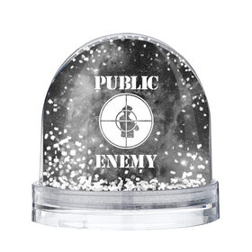 Снежный шар с принтом PUBLIC ENEMY в Санкт-Петербурге, Пластик | Изображение внутри шара печатается на глянцевой фотобумаге с двух сторон | Тематика изображения на принте: public enemy | rap | музыка | паблик энеми | рэп