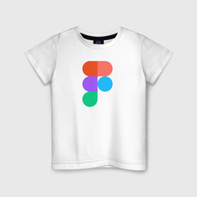 Детская футболка хлопок с принтом Figma в Санкт-Петербурге, 100% хлопок | круглый вырез горловины, полуприлегающий силуэт, длина до линии бедер | cmyk | design | designer | illustrator | photoshop | rgb | дезигнер | дизайн | дизанер | ргб