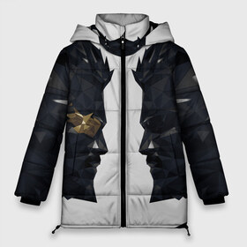 Женская зимняя куртка 3D с принтом Deus Ex(спина) в Санкт-Петербурге, верх — 100% полиэстер; подкладка — 100% полиэстер; утеплитель — 100% полиэстер | длина ниже бедра, силуэт Оверсайз. Есть воротник-стойка, отстегивающийся капюшон и ветрозащитная планка. 

Боковые карманы с листочкой на кнопках и внутренний карман на молнии | Тематика изображения на принте: adam jensen | cyberpunk | deus ex | eidos montreal | games | human revolution | low poly | mankind divided | square enix | адам дженсен | бог из | игры | киберпанк