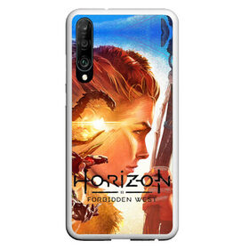 Чехол для Honor P30 с принтом Horizon Forbidden West в Санкт-Петербурге, Силикон | Область печати: задняя сторона чехла, без боковых панелей | aloy | guerrilla games | horizon forbidden west | hunt | zero dawn | горизонт | запретный запад | игры | нулевой рассвет | охота | элой