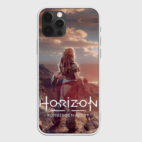 Чехол для iPhone 12 Pro с принтом Horizon Forbidden West в Санкт-Петербурге, силикон | область печати: задняя сторона чехла, без боковых панелей | aloy | guerrilla games | horizon forbidden west | hunt | zero dawn | горизонт | запретный запад | игры | нулевой рассвет | охота | элой